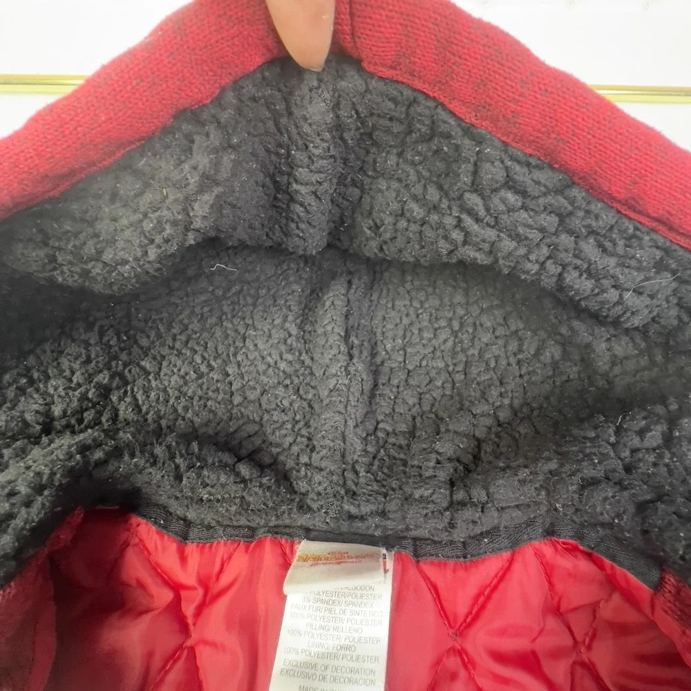 Marvel Spider-Man Homecoming Jacket Kids 7/8 Red Graphic Hooded Fleece‎ Zip